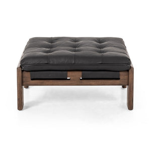 Halston Ottoman-Heirloom Black