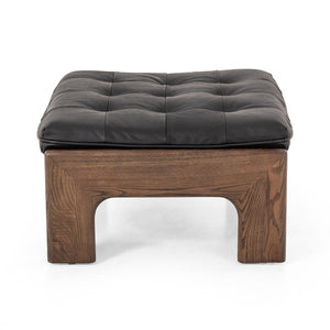 Halston Ottoman-Heirloom Black