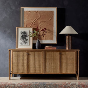 Veta Sideboard-Taupe Cane