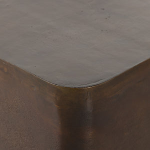 Basil Outdoor Square Drink Table-Antique