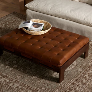 Halston Cocktail Ottoman-Heirloom Sienna