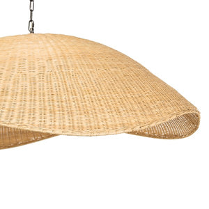 Overscale Woven Rattan Pendant-Natural