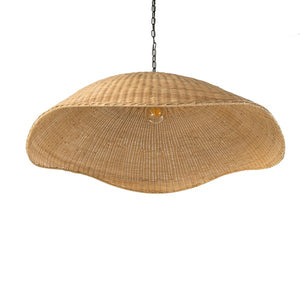 Overscale Woven Rattan Pendant-Natural