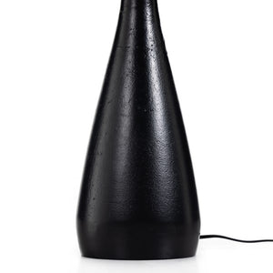 Innes Tapered Shade Table Lamp-Mtte Blk