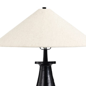 Innes Tapered Shade Table Lamp-Mtte Blk