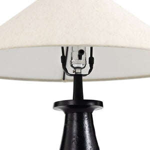 Innes Tapered Shade Table Lamp-Mtte Blk