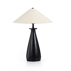 Innes Tapered Shade Table Lamp-Mtte Blk