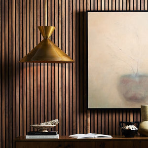 Clement Large Pendant-Burnt Brass