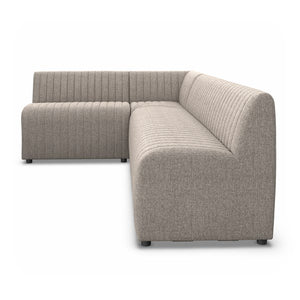 Augustine Dining Banq L Shp 100"-Ntrl