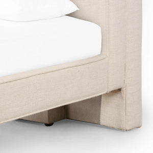 Mitchell Bed-Thames Cream-King
