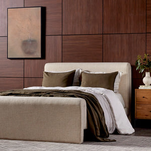 Mitchell Bed-Thames Cream-Queen