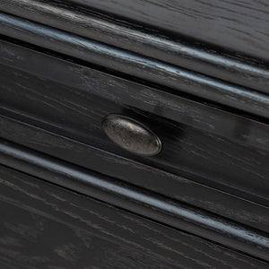 Toulouse Executive Desk-Distressed Black