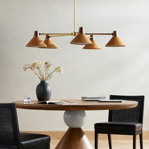 Cullen Chandelier-Natural Walnut