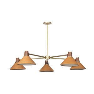 Cullen Chandelier-Natural Walnut