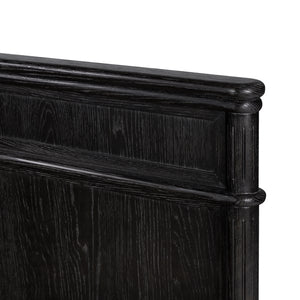 Toulouse Bed-Distressed Black-Queen