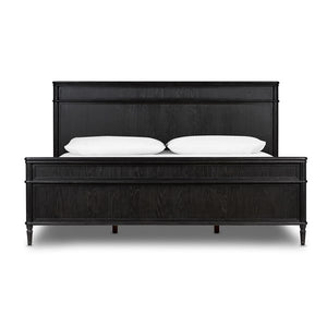 Toulouse Bed-Distressed Black-Queen