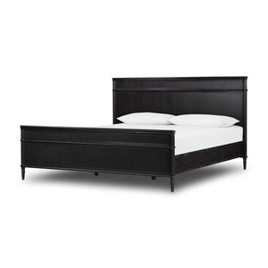 Toulouse Bed-Distressed Black-King