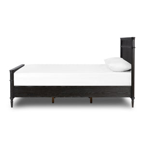 Toulouse Bed-Distressed Black-Queen