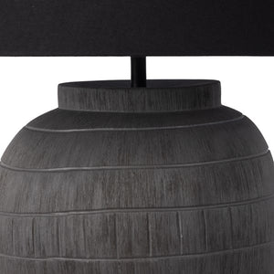 Muji Table Lamp-Textured Matte Black