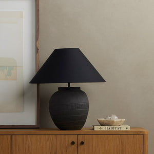 Muji Table Lamp-Textured Matte Black