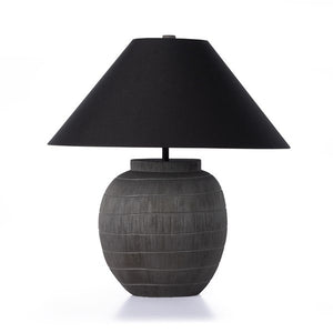 Muji Table Lamp-Textured Matte Black