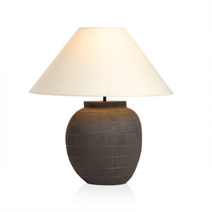Muji Table Lamp-Textured Matte Black