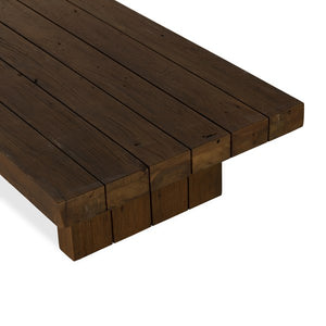 Encino Outdoor Coffee Table-Brown