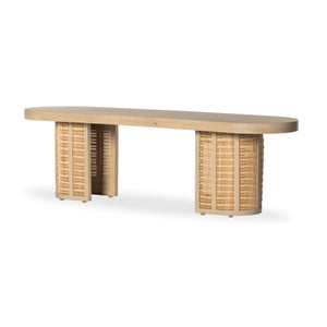 Lucinda Accent Bench-Natural Mango