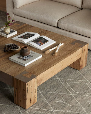 Abaso Coffee Table-Rustic Wormwood Oak