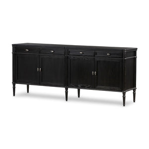 Toulouse Sideboard-Distressed Black Oak