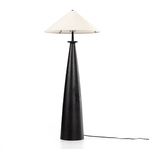 Innes Tapered Shade Floor Lamp-Matte Blk