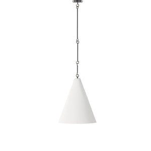 Grazia Pendant-Matte White Plaster