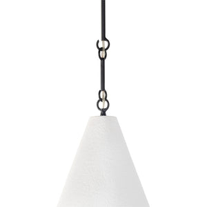 Grazia Pendant-Matte White Plaster