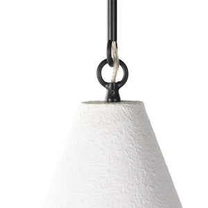 Grazia Pendant-Matte White Plaster