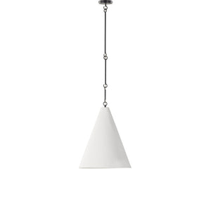 Grazia Pendant-Matte White Plaster