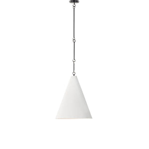 Grazia Pendant-Matte White Plaster