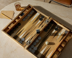 Backgammon-Spalted White
