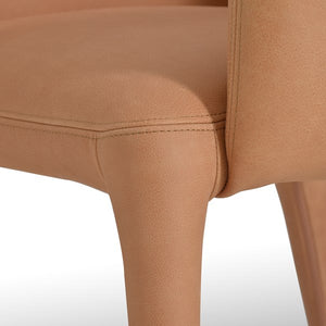 Monza Dining Armchair-Heritage Camel