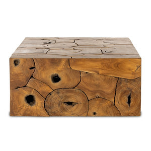 Tomlin Outdoor Coffee Table-Teak Root