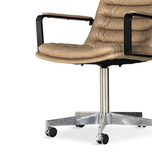 Malibu Arm Desk Chair-Natural Washed