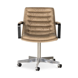 Malibu Arm Desk Chair-Natural Washed