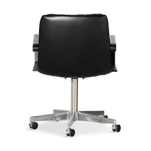 Malibu Arm Desk Chair-Rider Black