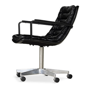 Malibu Arm Desk Chair-Rider Black