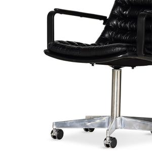 Malibu Arm Desk Chair-Rider Black