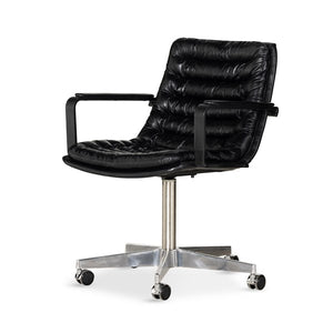 Malibu Arm Desk Chair-Rider Black