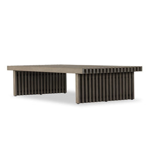 Haskell Outdoor Coffee Table-Grey-Fsc