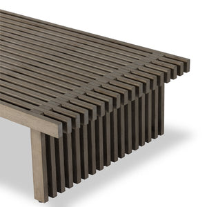 Haskell Outdoor Coffee Table-Grey-Fsc