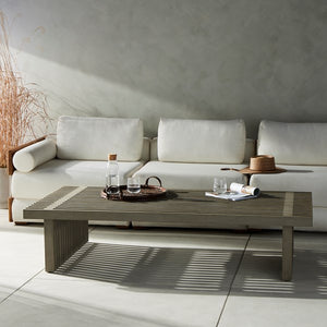 Haskell Outdoor Coffee Table-Grey-Fsc