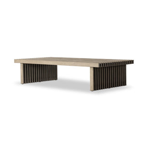 Haskell Outdoor Coffee Table-Grey-Fsc