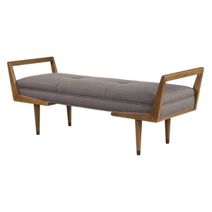 Mid-Century Modern Upholstered Bench